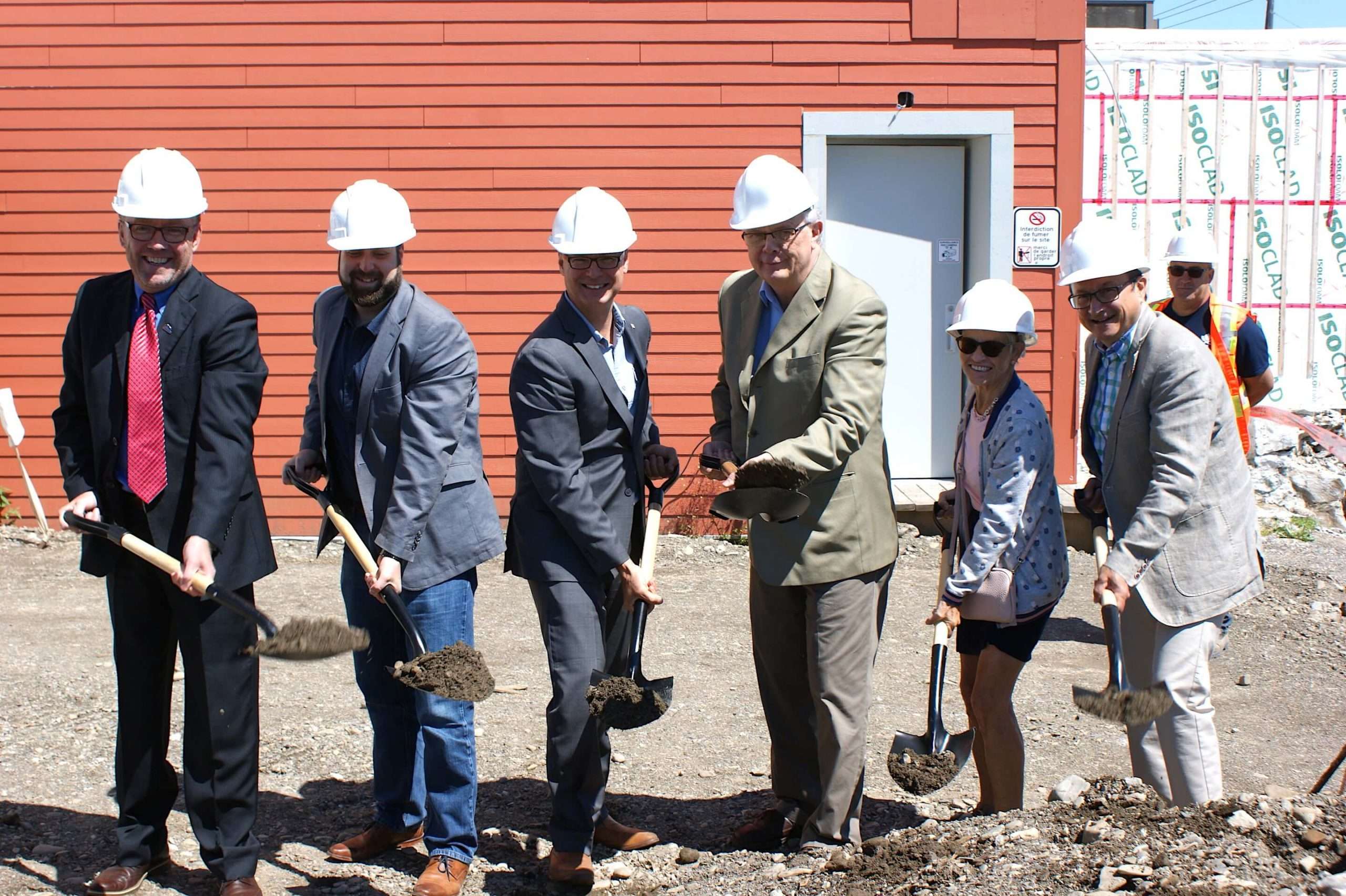 The construction site in Matane has started