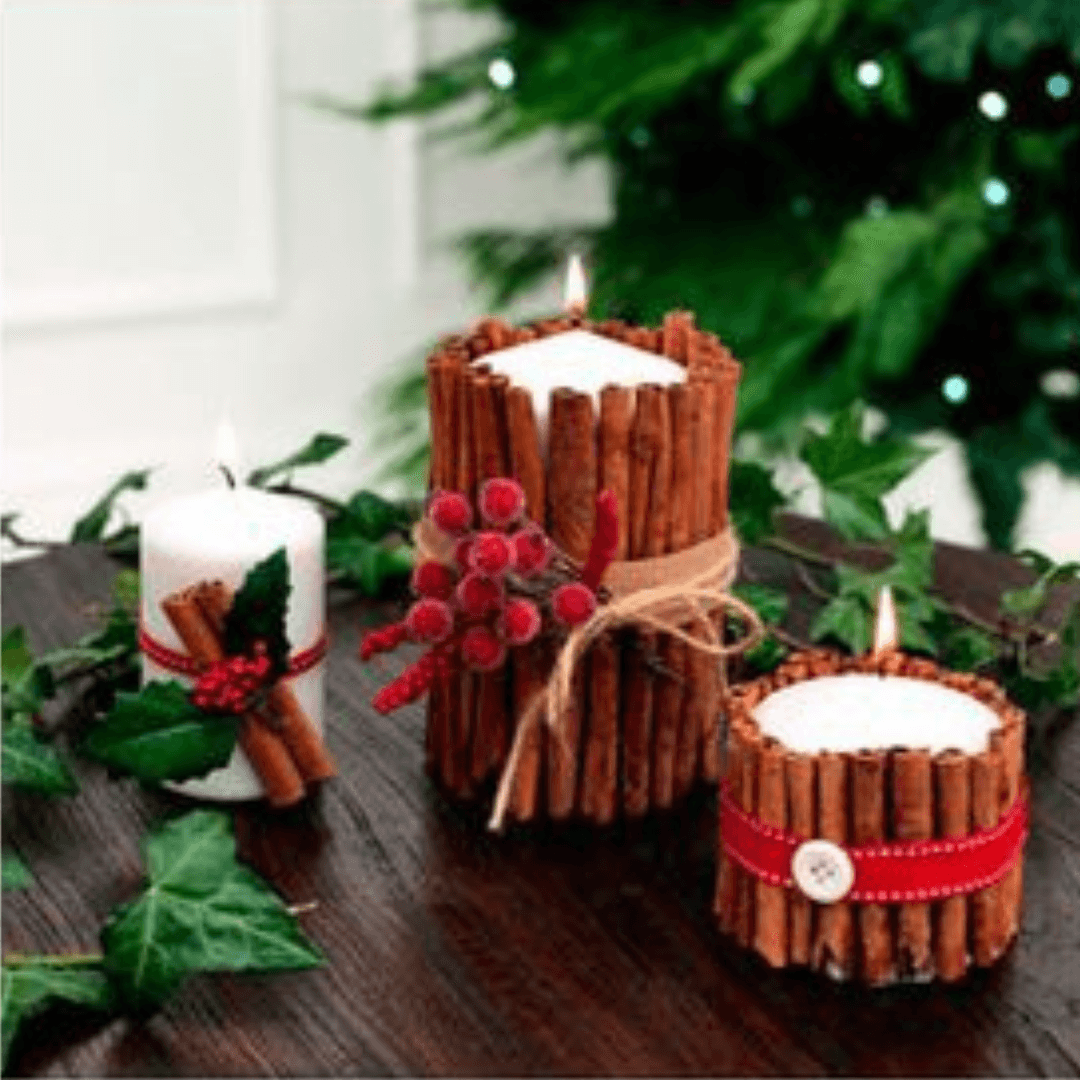 Chandelles cannelle Noël