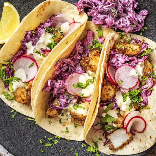 Recettes mexicaines (6) Tacos de poisson de style Baja