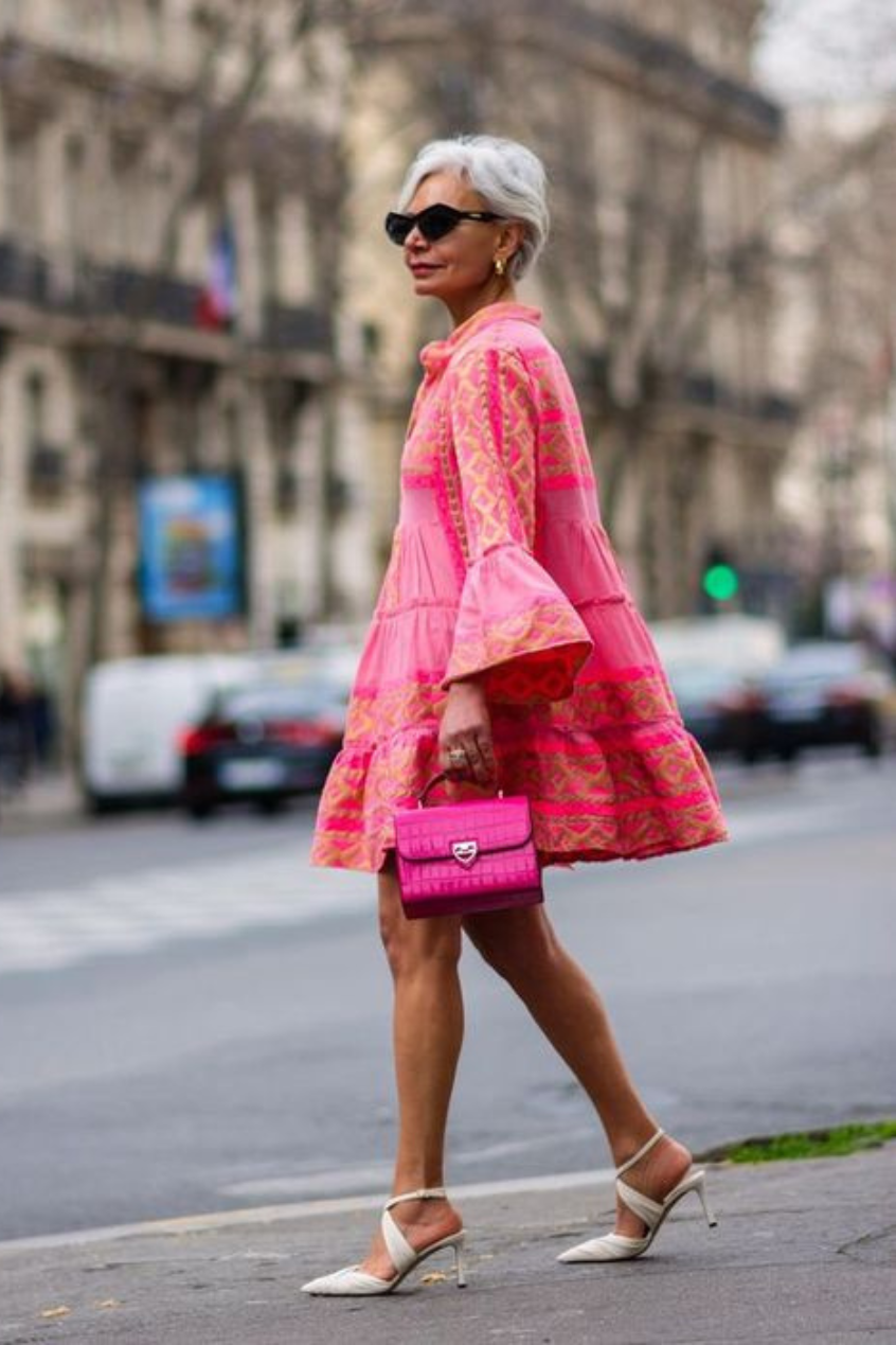 2 Chemise rose Grece Ghanem femme 65 ans et plus